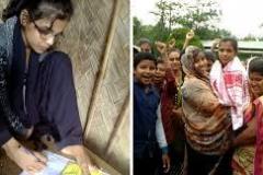 Jebin was born without hands and is the daughter of an auto-rickshaw driver and homemaker